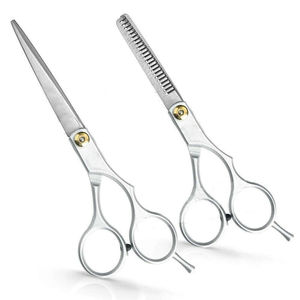 กรรไกรตัดผมตรงสแตนเลสคุณภาพสูง MAHFOOZ INSTRUMENTS พร้อมโลโก้สั่งทำพิเศษ สำหรับร้านเสริมสวยและผลิตภัณฑ์ความงาม - Product Image 2