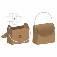Sac en papier personnalisé Cloudbri de luxe écologique pour lunettes de soleil, emballage mignon pour lunettes, sac en papier cadeau