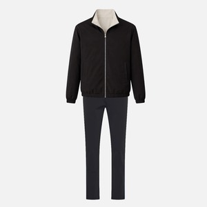 Premium Men's 3 Piece Streetwear Set Reversible Full Sleeve Jacket Mercerized <b>T</b> <b>Shirt</b> Straight Leg Pantalon Custom Logo - Product Image 3