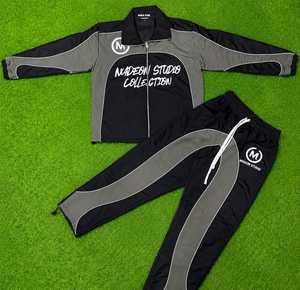 Ensemble de survêtement pour homme, coupe-vent, léger, respirant, pour l'entraînement sportif, la course à pied, le sport de rue, style décontracté - Product Image 1