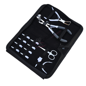 Juego de Herramientas para Extensiones de Cabello de Salón: Alicates para Extensiones, Pinzas de Seccionamiento y Herramienta para Separar Dedos, Alicates para Remover Microperlas, Alicates para Extensiones de Cinta Adhesiva - Product Image 1