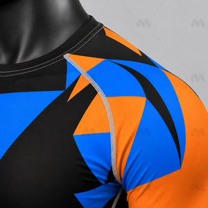 T-shirts Rash Guard à manches longues personnalisables pour hommes, Kimono Jiu Jitsu, Shorts Muay Thai, Maillots de boxe BJJ - Lot de 4 pièces - Product Image 6