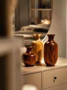 Vase décoratif en bois de manguier au design élégant, modèles personnalisés, vase rond pour fleurs, à prix compétitif pour les vendeurs en ligne - Product Image 2