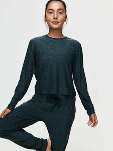 Sweat-shirt pour femme à col montant, manches longues, épais, motif personnalisé, couleur unie, tendance - Product Image 6