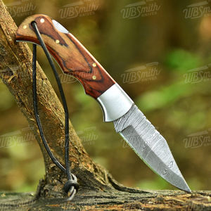 Cuchillo Plegable de Acero de Damasco de Alta Calidad con Cobre, Cuchillo de Bolsillo para Camping, Supervivencia y Uso Diario - Product Image 2