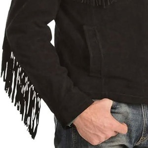 Wholesale Autumn Winter Plus Size Fashion Men's Leather <b>Jackets</b> Solid Color Zipper Cow Goat <b>Suede</b> Leather Casual <b>Jacket</b> for Men - Product Image 2