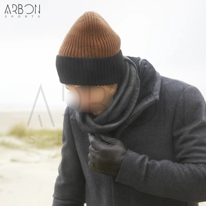Nouveaux bonnets unisexes tendance, épais, chauds et élégants, à deux tons, côtelés, de qualité supérieure, pour les occasions décontractées et le sport. - Product Image 3