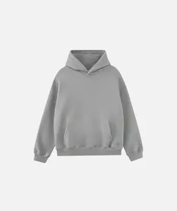 Orange Cartoon Print Hooded Sweatshirt Men Streetwear Oversized <b>Back</b> Logo Plastisol Cotton Knitted Autumn Fit - Product Image 4