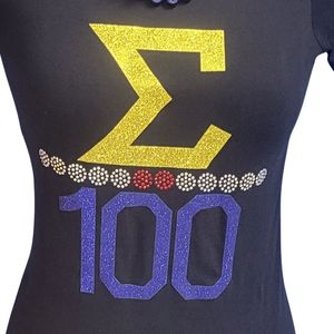 ซิกมาแกมมาโรเสื้อยืดกราฟิกแบบกำหนดเอง 100 ตัว รุ่นฉลองครบรอบ เสื้อยืดแขนสั้นลำลองสำหรับงานแฟชั่น - Product Image 2