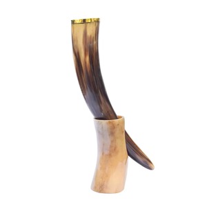 Jarra Vikinga Medieval Hecha a Mano con Cuerno de Búfalo, Acabado Realista, Diseño Tradicional, NEHA ENTERPRISES - Artículo Coleccionable para Beber Cerveza - Product Image 6