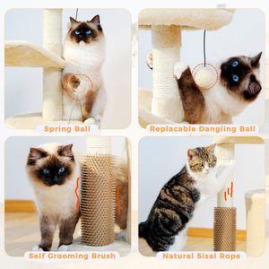 Giocattoli divertenti per gatti per interni con corda di Sisal naturale su cui grattare e giocare - Product Image 3