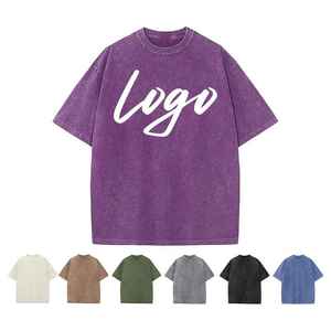 T-shirt vintage personnalisé délavé à l'acide, impression personnalisée, épaules tombantes, streetwear, t-shirt surdimensionné effet usé - Product Image 2