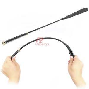 Fouets d'équitation personnalisés en cuir de haute qualité, en acier inoxydable et en cuir PU, personnalisables, pour usage équestre, option de marque personnalisée - Product Image 2