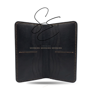 SEHRAINN Elegante Cartera Larga de Cuero Tallado con Pelo, Billetera Bifold, Tarjetero Personalizado, Carteras Delgadas Estilo Gitano - Product Image 5