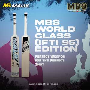 ไม้คริกเก็ต MB Malik รุ่น World Class Edition ทำจากไม้ Willow ของอังกฤษ ทนทาน น้ำหนักเบา เหมาะสำหรับการแข่งขัน สไตล์คลาสสิก - Product Image 3