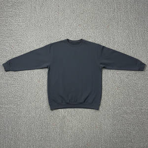 Blank Quality Cotton Oversized <b>Thick</b> <b>Fleece</b> Knitted Eco-Friendly Anti-Wrinkle Unlined Crewneck Long Sleeve Sweatshirt - Product Image 4