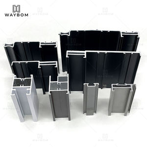 Puertas Corredizas y Abatibles de Aluminio de Doble Apertura, Duraderas, de Aleación de Aluminio, para Decoración del Hogar y la Oficina, Aluminio Delgado - Product Image 4