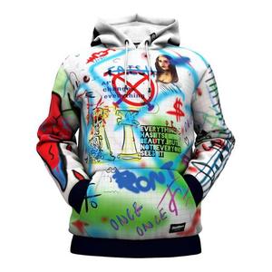 Sweat à capuche tricoté pour homme avec imprimé chat de dessin animé coloré, style streetwear automne, impression par sublimation - Product Image 5