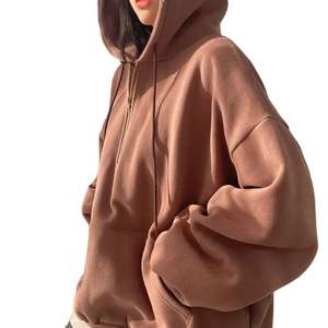 Manta con capucha Sherpa para mujer, súper larga, con cremallera corta, tipo sudadera, para invierno, de fabricante. - Product Image 4