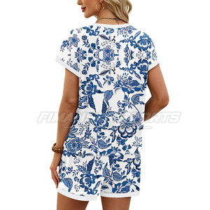 2026 New Style Wholesale Women Shorts <b>Set</b> Sublimation Printed Two <b>Piece</b> Shorts <b>Set</b> For Sale - Product Image 5