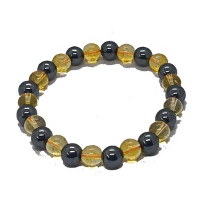 High quality Citrine Hematite Crystal Gemstone Bead Bracelet Fashion Charm Jewelry for Men Women for Energy Meditation Gift - Product Image 4