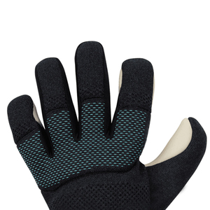 Gants de gardien de but en cuir et latex professionnels à motif personnalisable multicolore, fermeture à boucle et crochet, logo personnalisé - Product Image 6