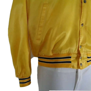 Chaqueta de Satén Marrón para Hombre, Corte Regular, Estilo Casual, para Otoño, Cuello Camisero, Cierre de Botones, Color Sólido - Product Image 5