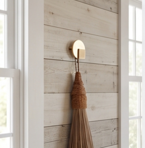 Premium Minimalist Style Brass Wall <b>Hook</b> With Textured Grip Panel For Modern Interior Use Stylish Home Decor - Product Image 5