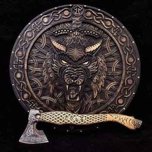 Cortador de Pizza Vikingo de Acero al Carbono de Grado Industrial Personalizado con Mango de Madera de Palisandro, 12 Pulgadas de Longitud Total, 1 Mes de Garantía, para Camping - Product Image 5