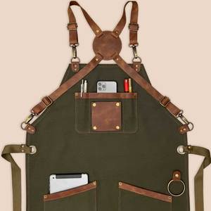 Delantal Largo de Cuero para Máxima Protección, Delantal Clásico de Cuero para Panaderos y Chefs - Product Image 3