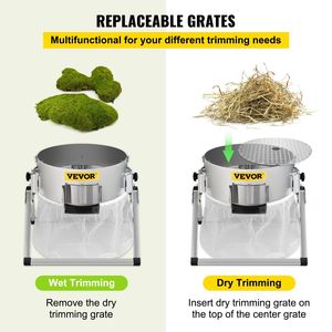 Trimmer con foglia di gemma da 16 pollici manuale idroponica a secco e umido per piante potatore affilato lame in acciaio inossidabile solido in metallo con rotazione intrecciata del cambio - Product Image 4