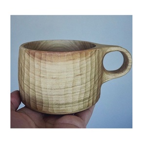 แก้วไม้รักษ์โลก ทำมือจากไม้เนื้อแข็ง แก้วกาแฟแบบธรรมชาติ สไตล์เรียบง่าย สำหรับใช้ในชีวิตประจำวัน - Product Image 1