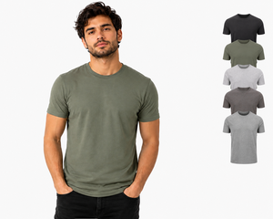 100% Cotton Premium Men Plain Cotton T Shirt Custom <b>Logo</b> Oversized Crew Neck Casual Summer Blank Tee for Men Printed For Unisex - Product Image 1