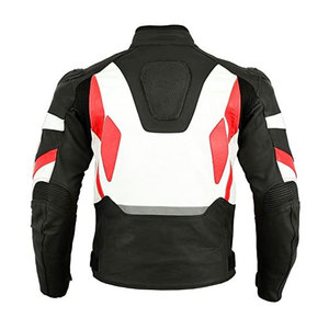 Professional <b>Men's</b> Motorcycle Faux Leather <b>Jacket</b> CE Armored Breathable Racing Protective Gear Motorbike Riding Stand Collar - Product Image 3