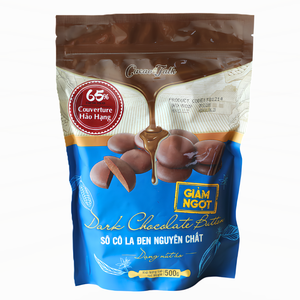 Proveedor Mayorista Global de Chocolate Negro Puro Real 65% Cacao en Tabletas HALAL OEM/ODM 1KG 10KG para Galletas y Bizcochos - Product Image 1