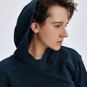 เสื้อกันหนาวแขนยาวขนแกะสีพื้น,เสื้อฮู้ดแขนยาวเสื้อผ้าขนแกะฝรั่งเศส - Product Image 2