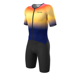 Combinaison de triathlon sur mesure OEM, grande taille, vêtements de cyclisme respirants pour la course en équipe, tenue personnalisée - Product Image 4