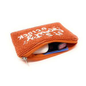 Pochette perlée de football pour le jour du match, porte-monnaie blanc, mini portefeuille zippé pour les fans de sport, accessoire de boutique en gros - Product Image 6