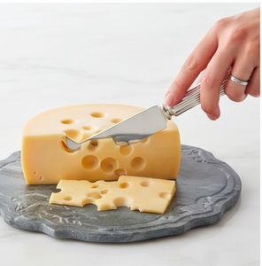 Ensemble de couteaux à fromage en acier inoxydable, 2 pièces, couteau à lame courbée et épandeur triangulaire, outils à fromage durables - Product Image 6