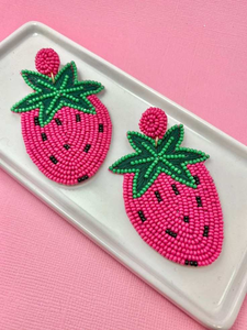 Pendientes de fantasía hechos a mano con bordado de cuentas de estilo floral, con punto de cruz y costura, para decoración de bodas y regalos de joyería - Product Image 1