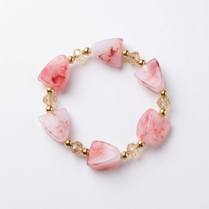 Pulseras elásticas de cuentas de resina hechas a mano con diseños coloridos, ideales para accesorios de moda, boutiques de regalos y joyería. - Product Image 1