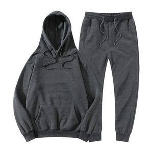 Best Design Pullover <b>Tracksuits</b> Customization Logo 100% Cotton Fleece Blank <b>Plain</b> Clothing Manufacture Pullover <b>Tracksuit</b> - Product Image 2