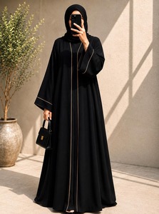 Most Selling Fashionable Abaya Modest Islamic <b>Long</b> <b>Dress</b> With <b>Long</b> Sleeves Loose Fit Design <b>For</b> Muslim Women Daily <b>For</b> Sale - Product Image 6