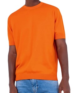 T-shirt à manches courtes pour homme de qualité supérieure à prix bas, col rond, coupe classique, couleur unie, décontracté, polyester/coton, séchage rapide, respirant - Product Image 5
