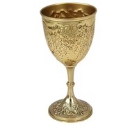 Ensemble de 2 gobelets à vin plaqués or pour hôtels, villas, fêtes, service de table, usage décoratif, verre à vin