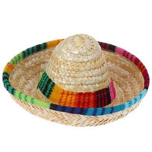 Sombrero Mexicano de Paja Natural Bordado para Adultos, Unisex, para Fiestas y Viajes de Verano, Compra al por Mayor - Product Image 4
