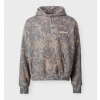 Sweat à capuche camouflage de chasse personnalisé pour homme, style streetwear, imprimé numérique intégral motif Real Tree