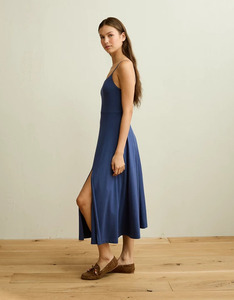 Vestido midi de punto con espalda descubierta AE - Product Image 3