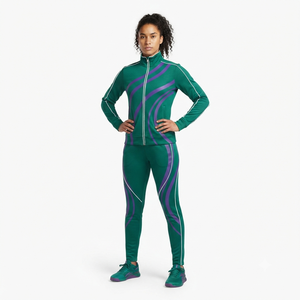 Women Cheerleading Team Tracksuit Custom Sportswear Set Full Sleeve Zip Up <b>Jacket</b> and Matching Jogger Pant - Product Image 6