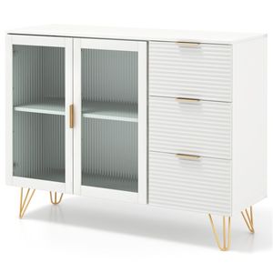 33.5 Inch Versatile Multi-Functional <b>Sideboard</b> Storage <b>Cabinet</b> for <b>Kitchen</b> Dining Room or Living Room Buffet - Product Image 3